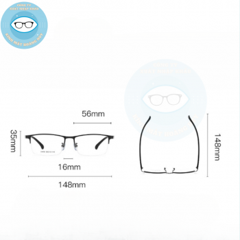 Gọng kim loại nam mã 34731